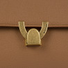 Bolso de mujer de hombro 032g marrón dorado