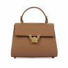 Bolso de mujer de hombro 032g marrón dorado