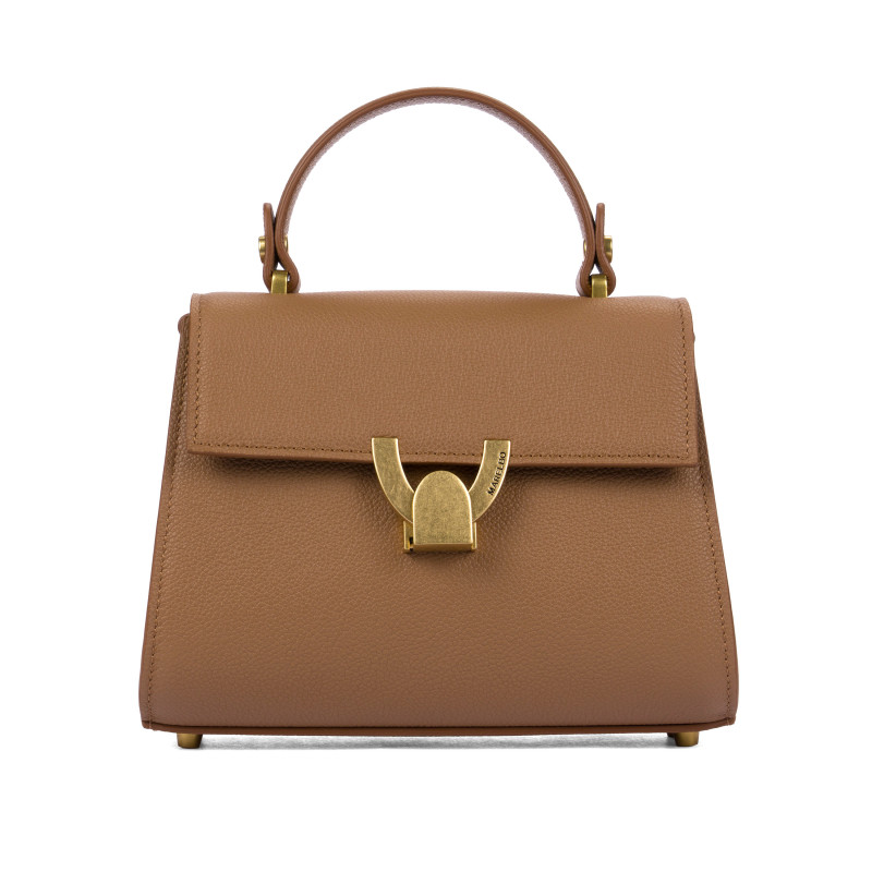 Bolso de mujer de hombro 032g marrón dorado