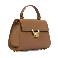 Bolso de mujer de hombro 032g marrón dorado