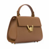 Bolso de mujer de hombro 032g marrón dorado