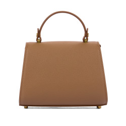 Bolso de mujer de hombro 032g marrón dorado