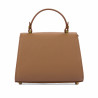 Bolso de mujer de hombro 032g marrón dorado
