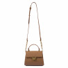Bolso de mujer de hombro 032g marrón dorado