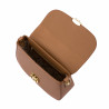 Bolso de mano para dama 022g marrón dorado
