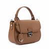 Bolso de mano para mujer 022g 01 marrón dorado