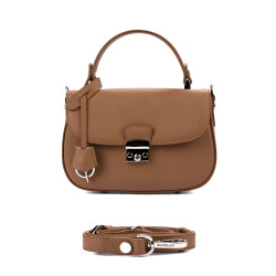 Bolso de mano para mujer 022g 01 marrón dorado