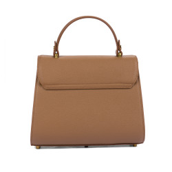 Bolso de mujer de hombro 033g marrón dorado