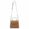 Bolso de mujer de hombro 033g marrón dorado