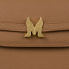 Bolso de mujer de hombro 033g marrón dorado