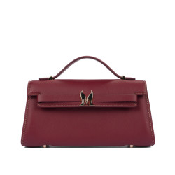 Bolso de hombro de mujer 041g burdeos