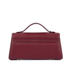Bolso de hombro de mujer 041g burdeos
