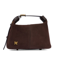 Bolso de mano de mujer 037-1g camoscio granos de café
