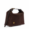 Bolso de mano de mujer 037-1g camoscio granos de café