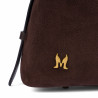 Bolso de mano de mujer 037-1g camoscio granos de café