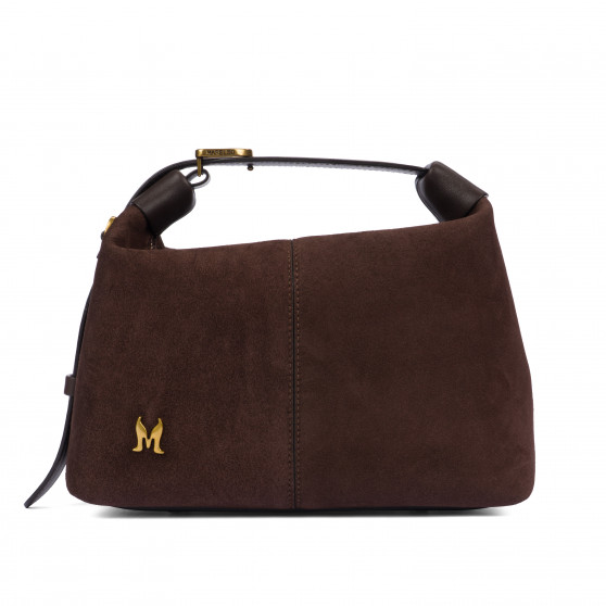 Bolso de mano para dama 037g gamuza granos de café
