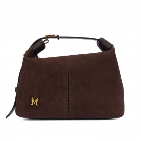 Bolso de mano para dama 037g gamuza granos de café