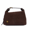 Bolso de mano para dama 037g gamuza granos de café