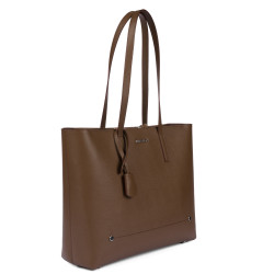 Bolso de hombro para mujer 034g 01 marrón caviar