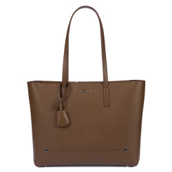 Bolso de hombro para mujer 034g 01 marrón caviar