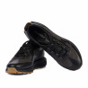 Zapatillas deportivas hombre 9005 café combinado