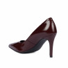 Zapatos elegantes de mujer 1372 charol burdeos