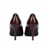 Zapatos elegantes de mujer 1372 charol burdeos