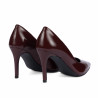 Zapatos elegantes de mujer 1372 charol burdeos