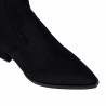 Botines de tacón para dama 1418 negro velur