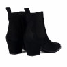 Botines de tacón para dama 1418 negro velur