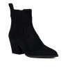 Botines de tacón para dama 1418 negro velur