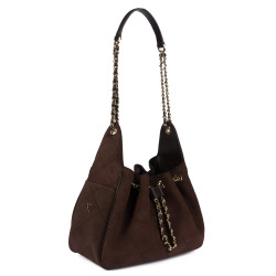 Bolso de mujer de hombro 062g ante chocolate