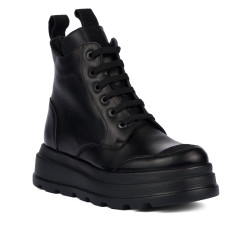 Botines dama 3423 negro combinado