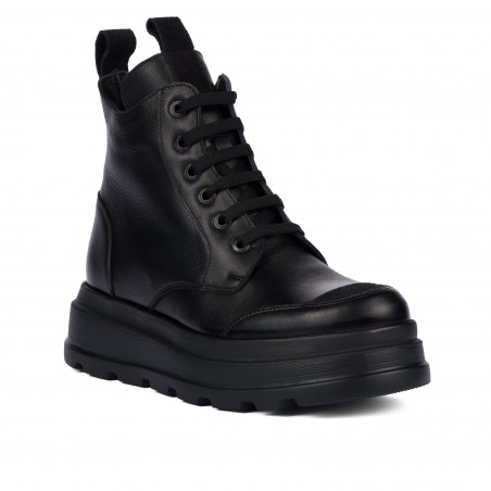 Botines dama 3423 negro combinado