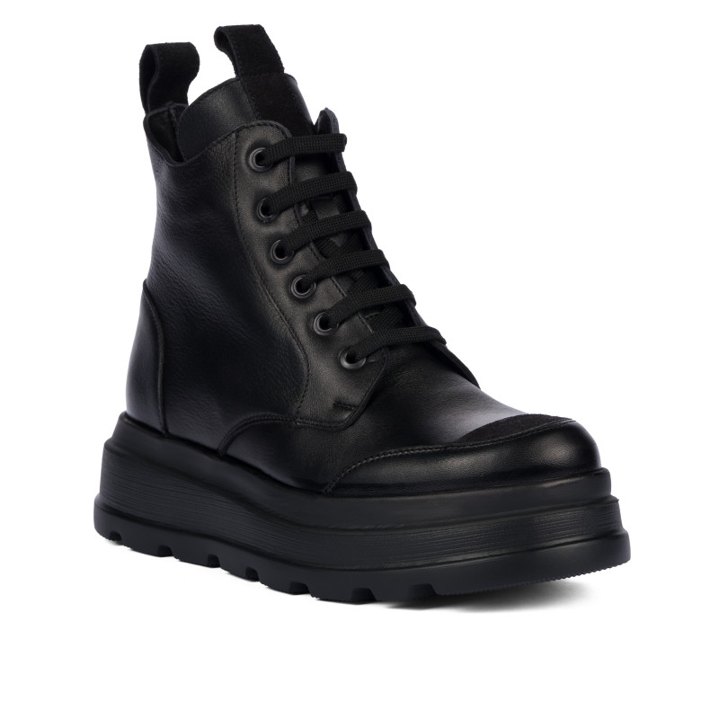 Botines dama 3423 negro combinado