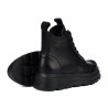 Botines dama 3423 negro combinado
