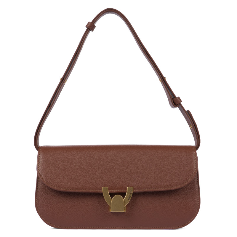 Bolso de mujer de hombro 059g biz cognac