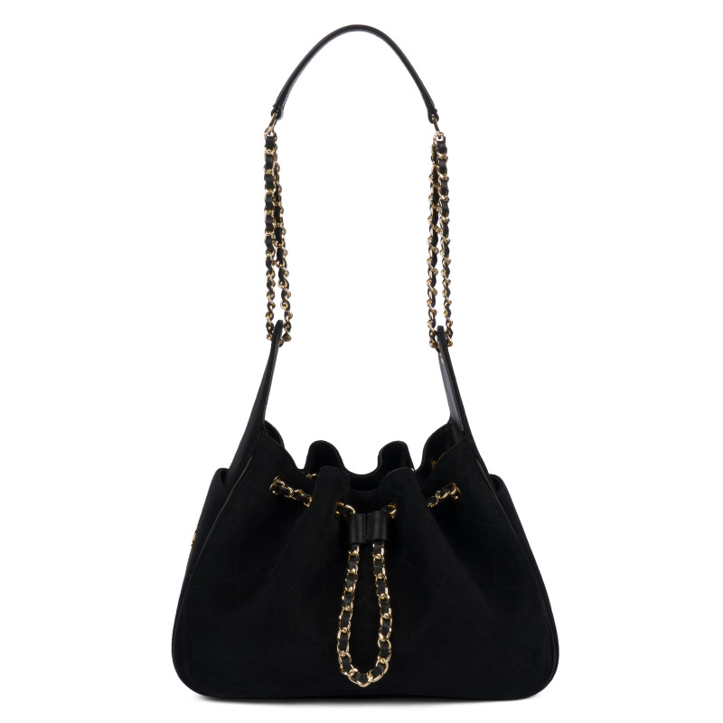 Bolso de hombro para mujer 062g ante negro