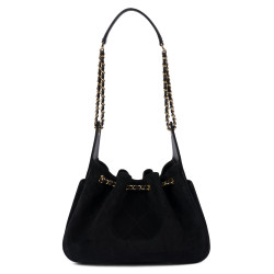 Bolso de hombro para mujer 062g ante negro