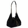 Bolso de hombro para mujer 062g ante negro