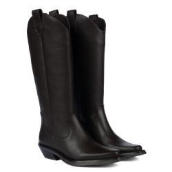 Botas para mujer 3429 biz chocolate