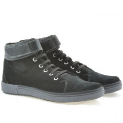 Botas hombre 411 negro ante