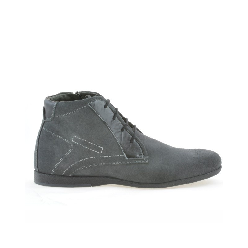 Botines hombre 474 gris ante