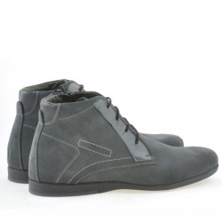 Botines hombre 474 gris ante
