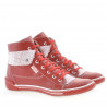 Botas de mujer 258 rojo+blanco