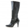 Botas de mujer 1109 charol negro + antílope negro
