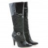 Botas de mujer 1109 charol negro + antílope negro