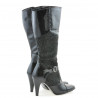 Botas de mujer 1109 charol negro + antílope negro