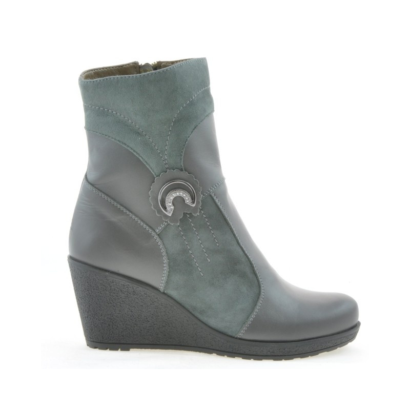 Botas de mujer 3220 gris combinado