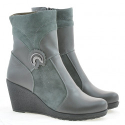 Botas de mujer 3220 gris combinado